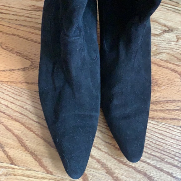 Manolo Blahnik Black Suede Sock Boots - Picture 7 of 16